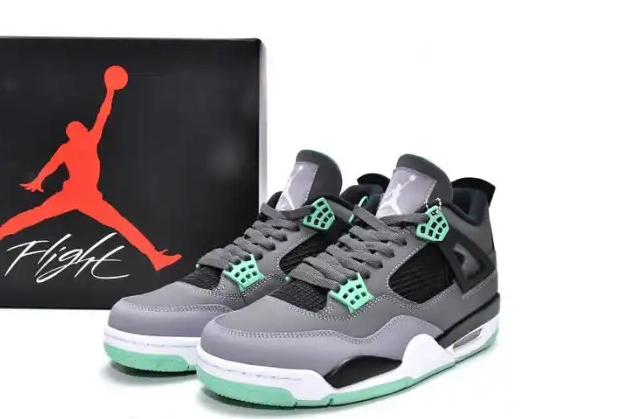 Rep TBK 4 Air Retro Green Jordan 308497-033 Glow 0406